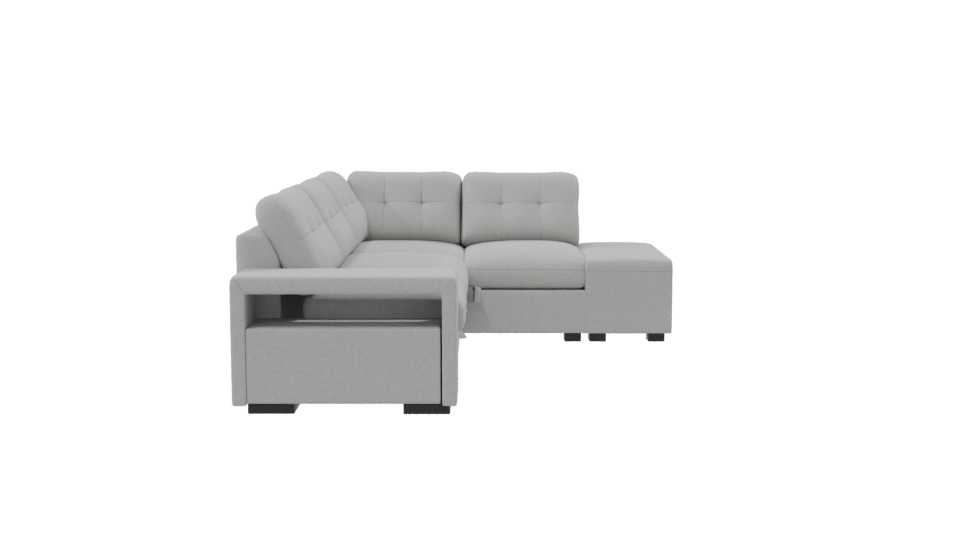 Stylish L-Shaped Sofa Model - Professional 3D Model Render 8