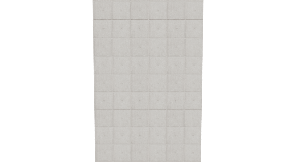 Stylish Concrete Wall Panel 3D - Professional 3D Model Render 5