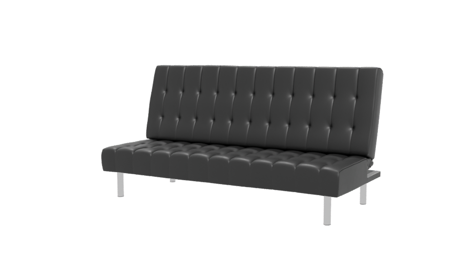 Contemporary Black Sofa Bed 3D Model - Professional 3D Model Render 12