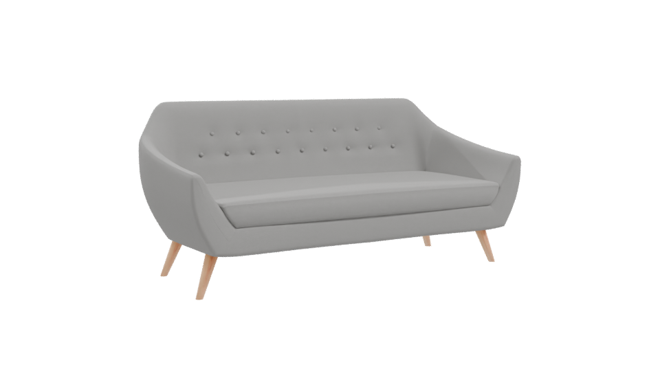 Contemporary Fabric Sofa 3D Model - Professional 3D Model Render 10