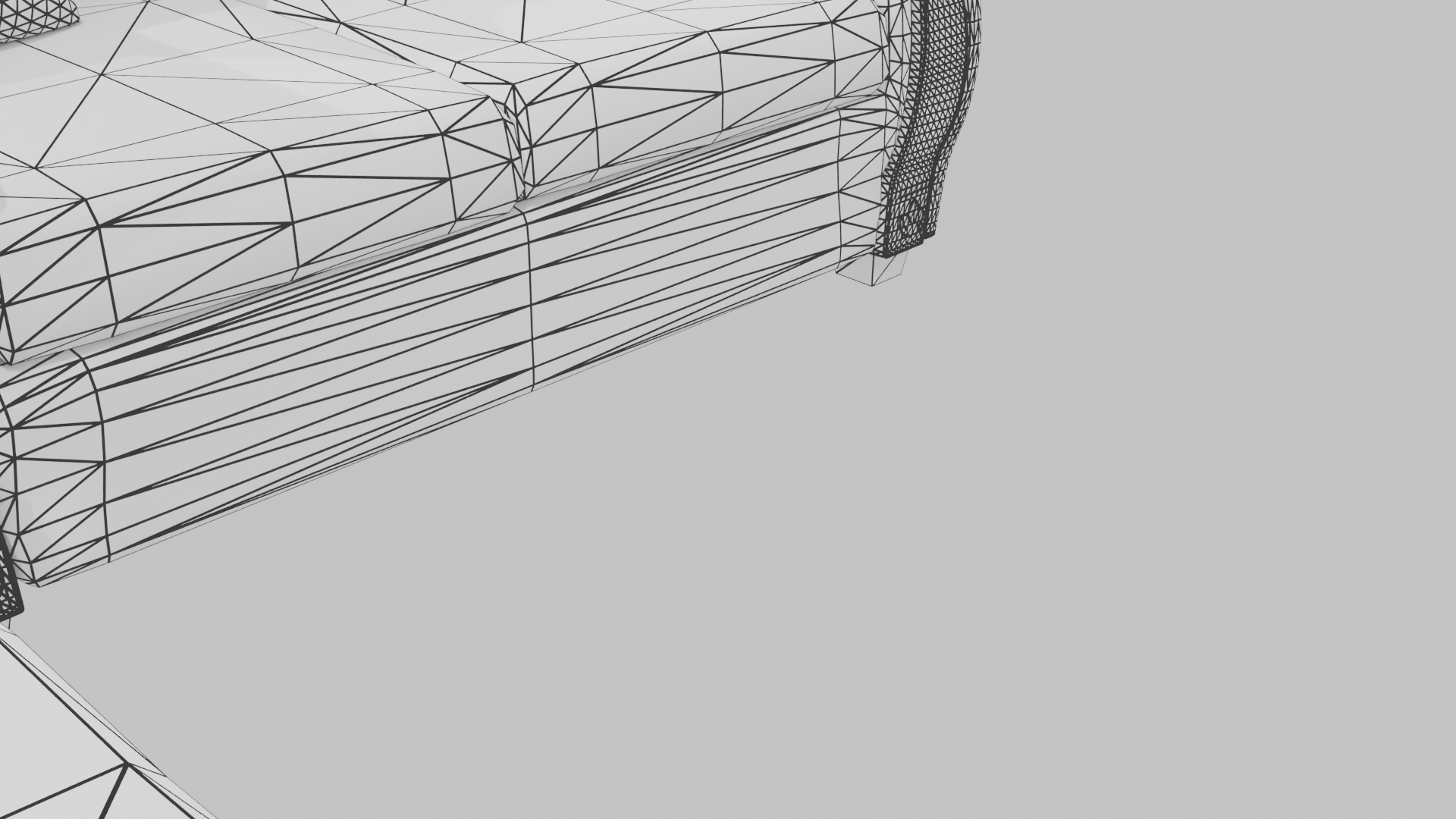 Elegant Sofa Set 3D Model - Professional 3D Model Render 9