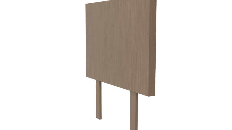 Budapest Gray Headboard 3D Model - Professional 3D Model Render 7