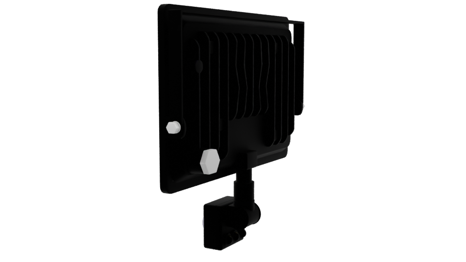 LED Floodlight with Motion Sensor - Professional 3D Model Render 3