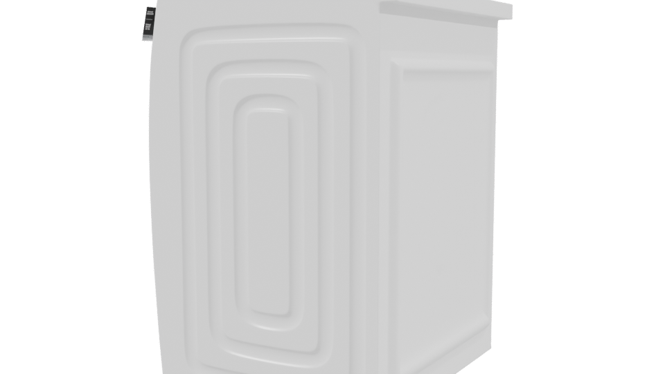 High-Efficiency Washing Machine Model - Professional 3D Model Render 3