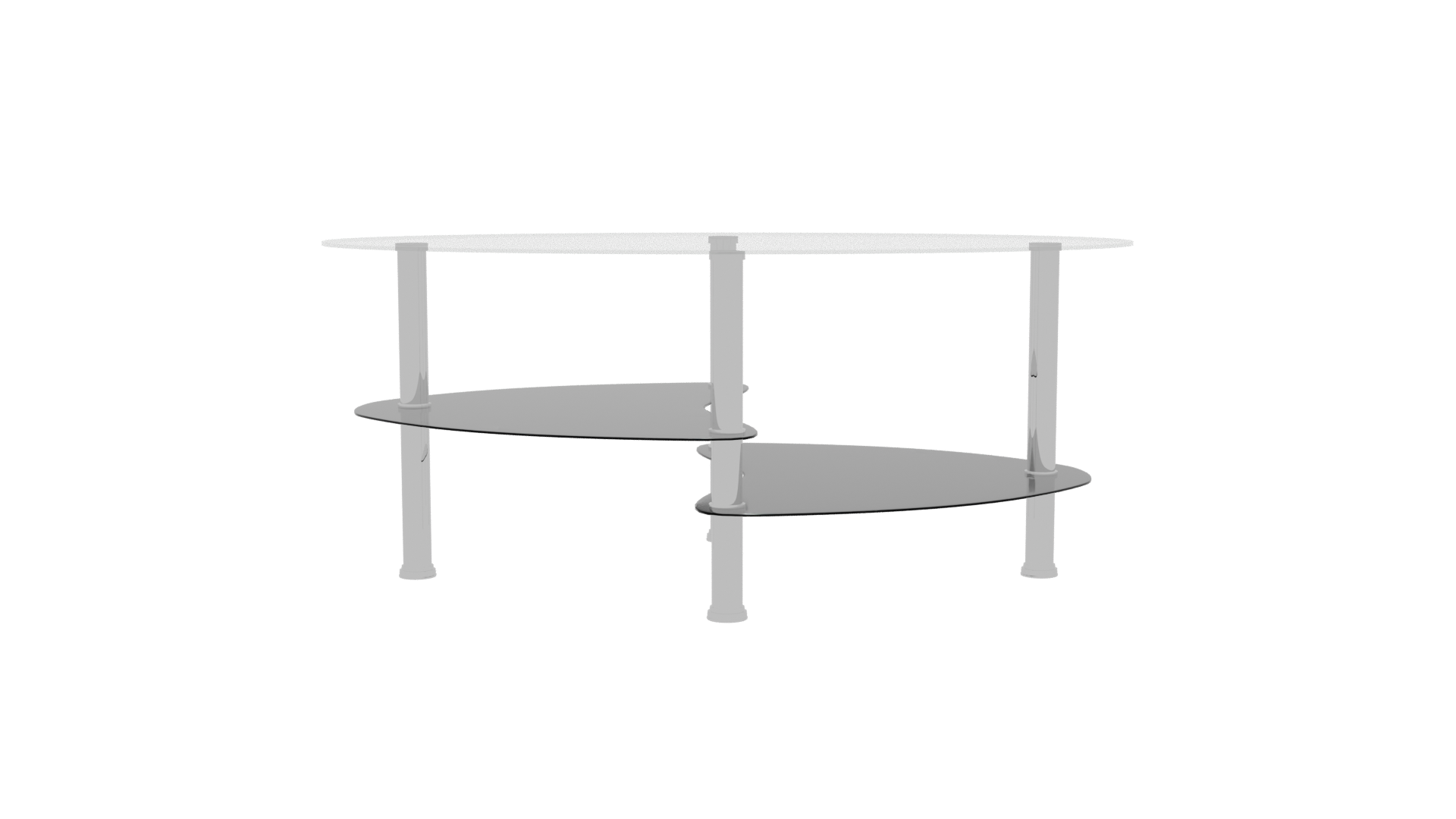 Black Modern Center Table 3D - Professional 3D Model Render 11