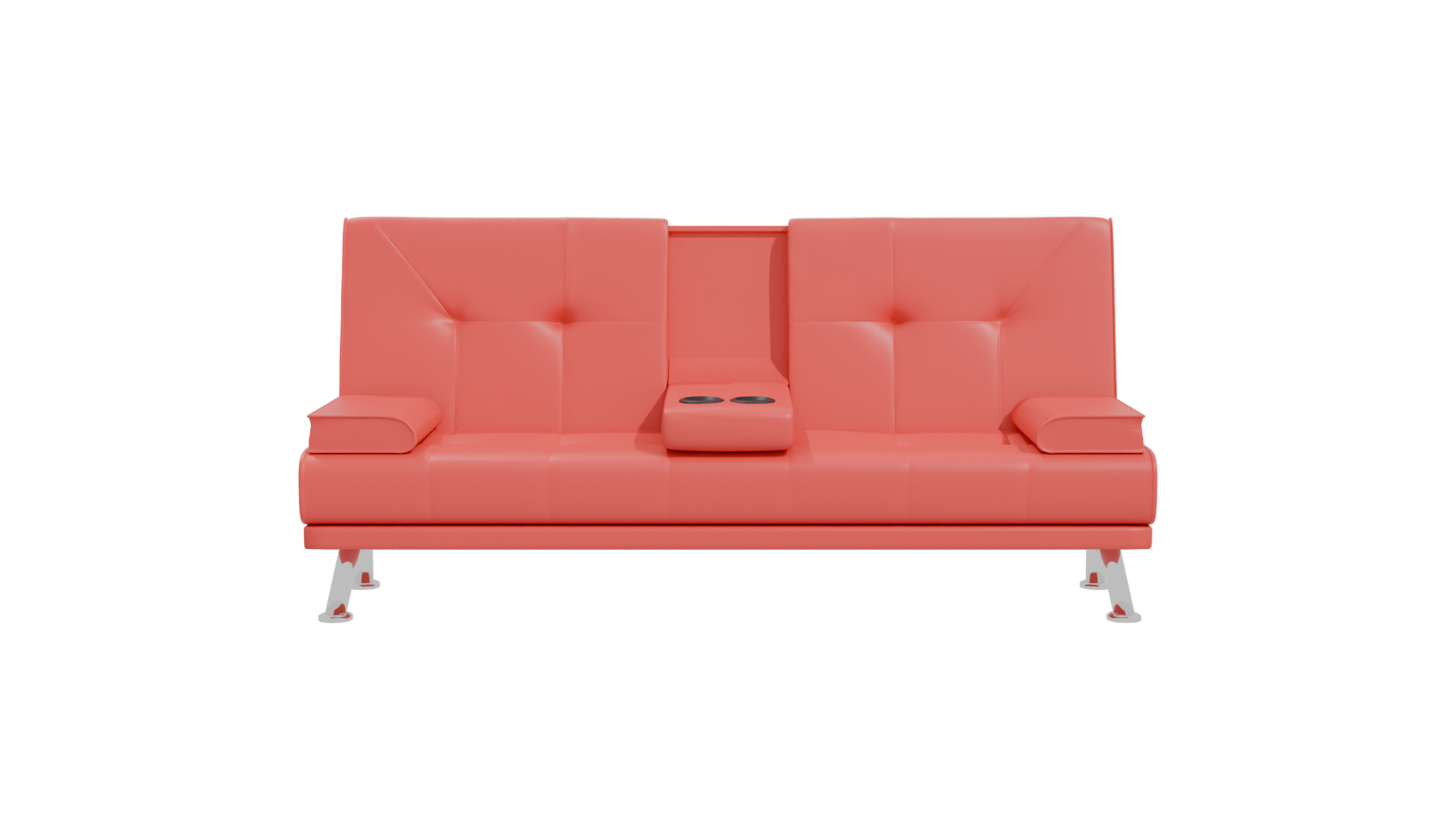 Stylish Sofa with Cup Holders - Professional 3D Model Render 11