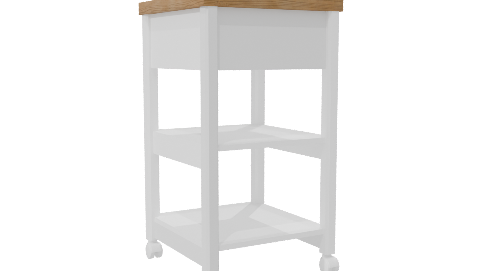 Stylish Nightstand 3D Model - Professional 3D Model Render 7