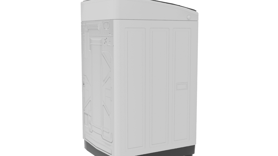 Top-Loading Washing Machine 3D Model - Professional 3D Model Render 7