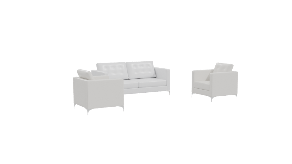 Stylish Minimalist Sofa Set 3D - Professional 3D Model Render 10