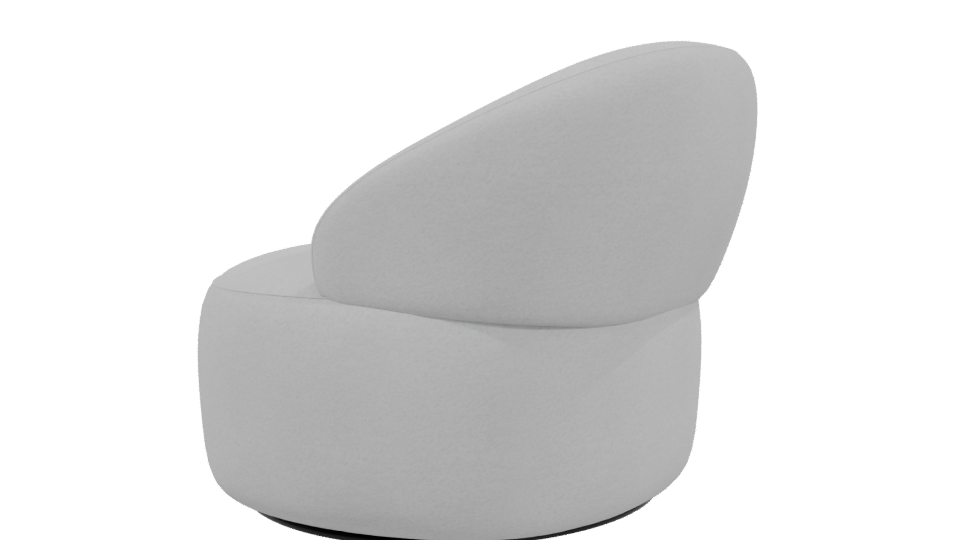 Stylish Modern Accent Chair 3D - Professional 3D Model Render 3