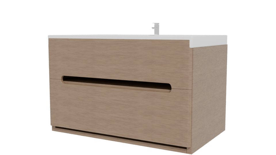 Elegant Wooden Bathtub Model - Professional 3D Model Render 12