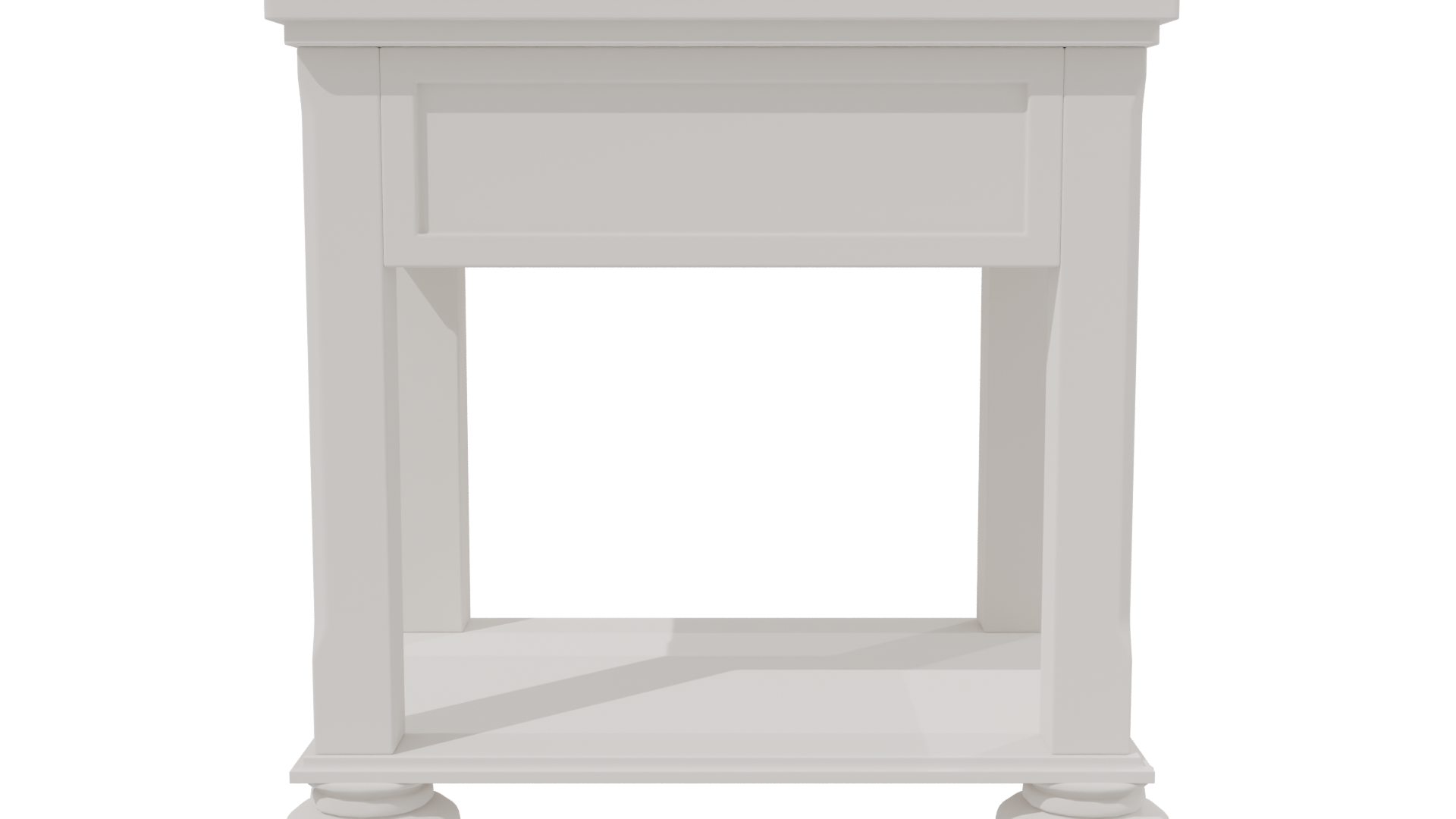 Elegant Wooden Side Table Model - Professional 3D Model Render 2