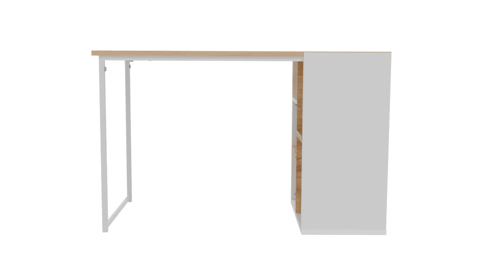 Minimalist Desk with Drawers 3D - Professional 3D Model Render 11