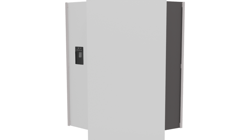 Stylish Double Door Refrigerator 3D - Professional 3D Model Render 5