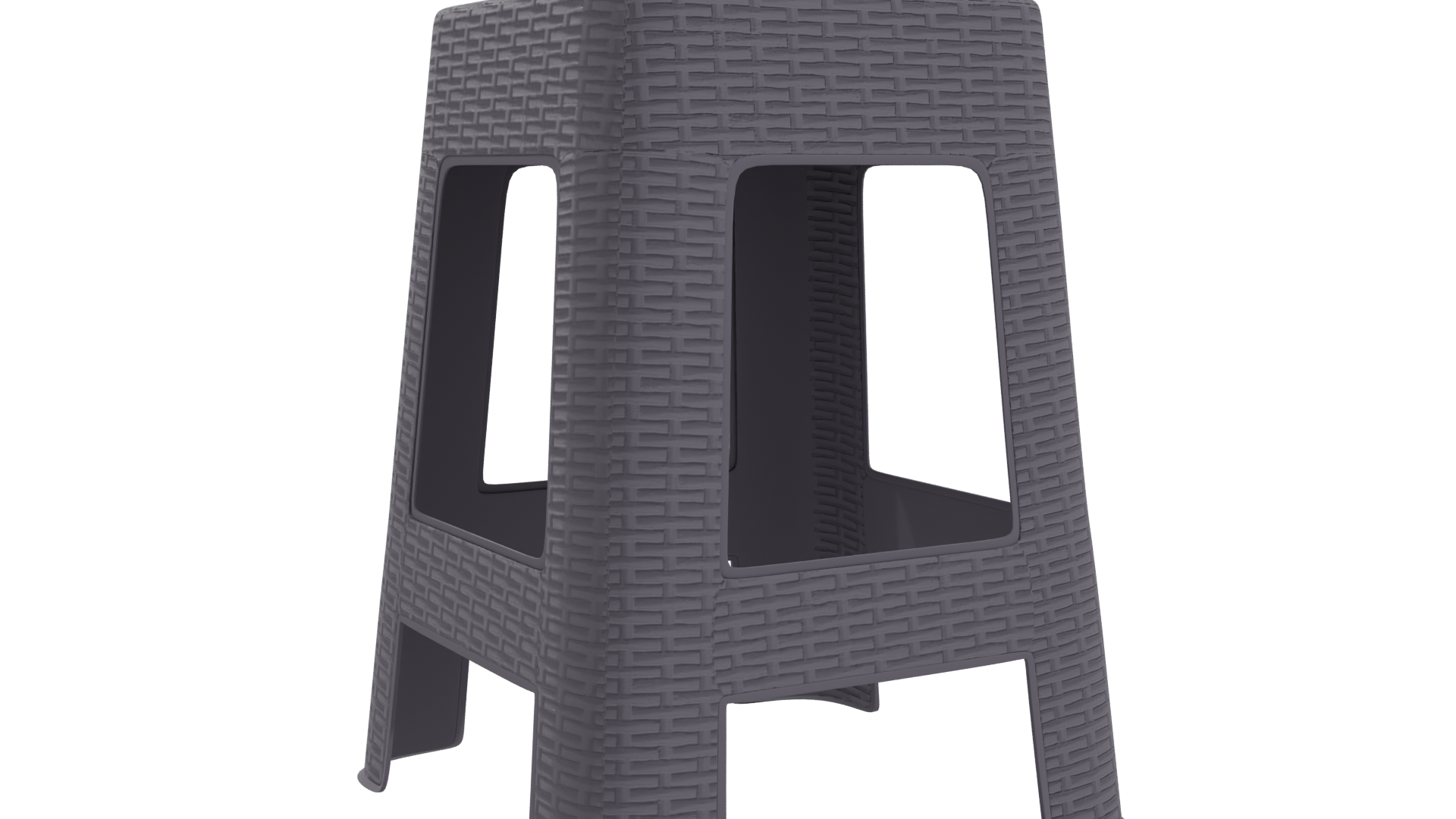 Stylish Plastic Stool 3D Model - Professional 3D Model Render 25