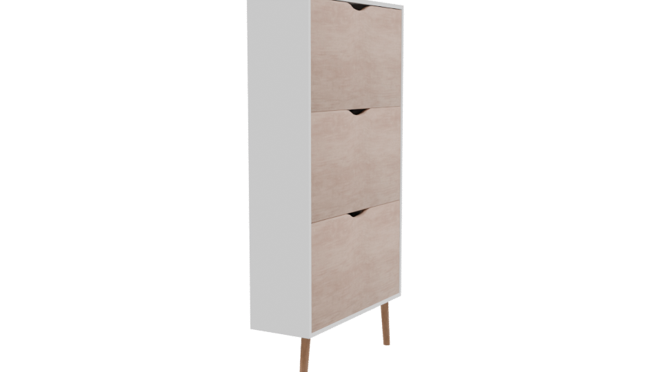 Stylish Minimalist Chest of Drawers - Professional 3D Model Render 9