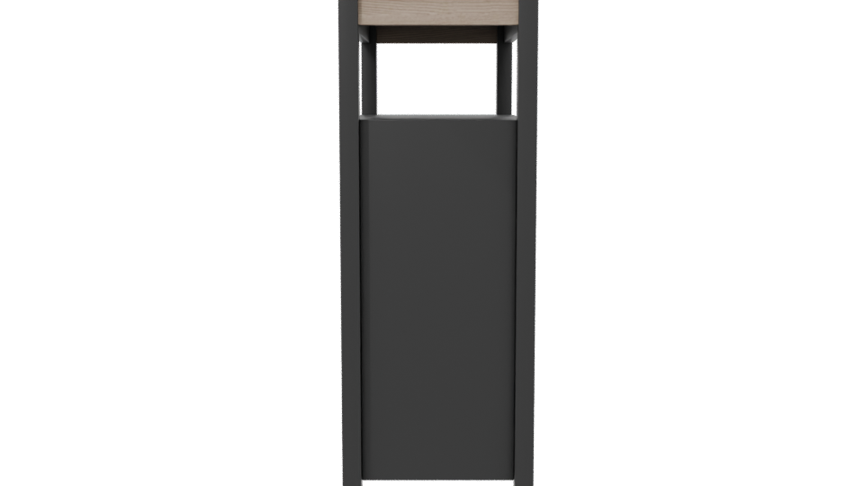 Stylish Wooden Cabinet 3D Model - Professional 3D Model Render 2