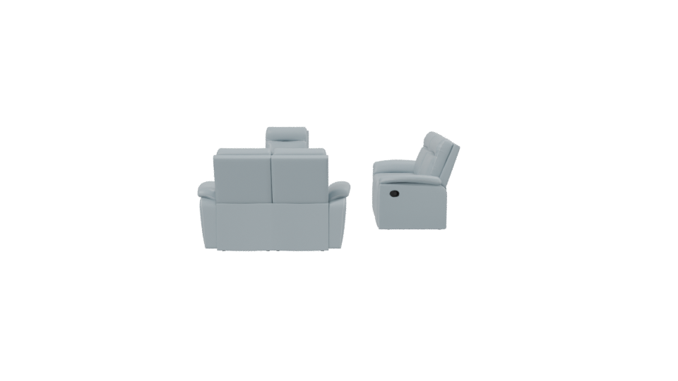 Reclining Sofa Set 3D Model - Professional 3D Model Render 2