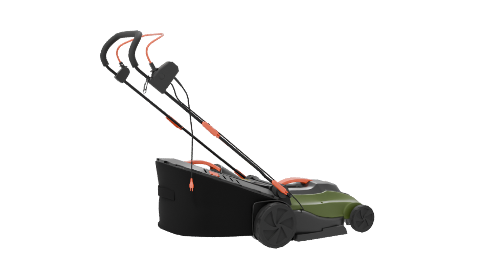 Electric Lawn Mower 3D Model - Professional 3D Model Render 7