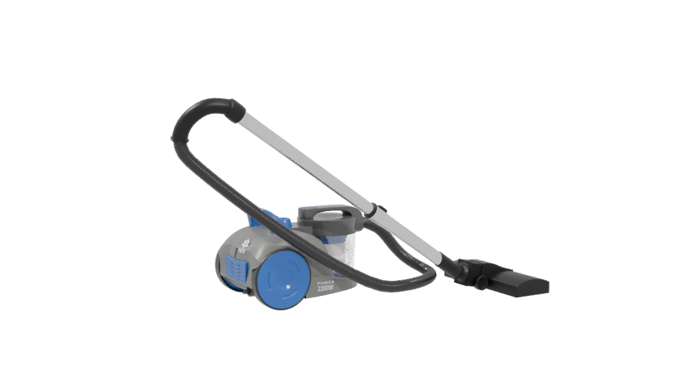 Compact Vacuum Cleaner 3D Model - Professional 3D Model Render 4
