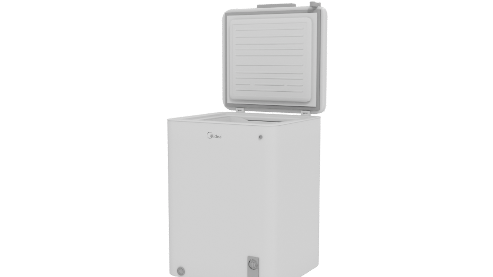 Compact Freezer Appliance 3D Model - Professional 3D Model Render 12