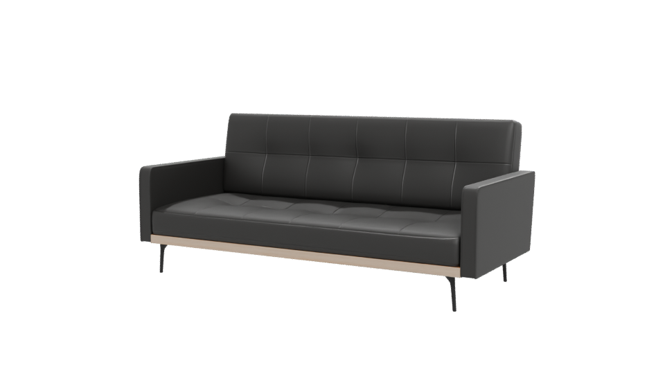 Stylish Modern Leather Sofa 3D Model - Professional 3D Model Render 12