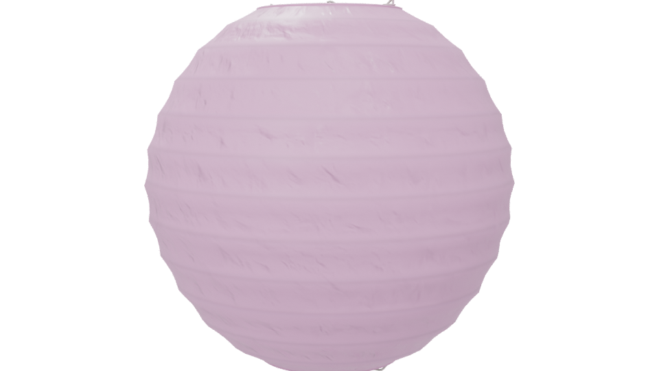 Stylish Pink Paper Lantern Model - Professional 3D Model Render 6