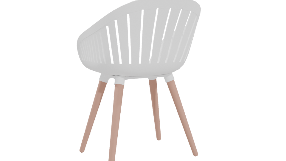 Stylish Modern Chair 3D Model - Professional 3D Model Render 4