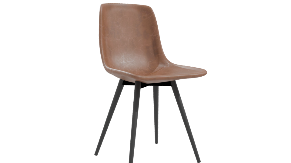 Stylish Modern Dining Chair 3D - Professional 3D Model Render 10