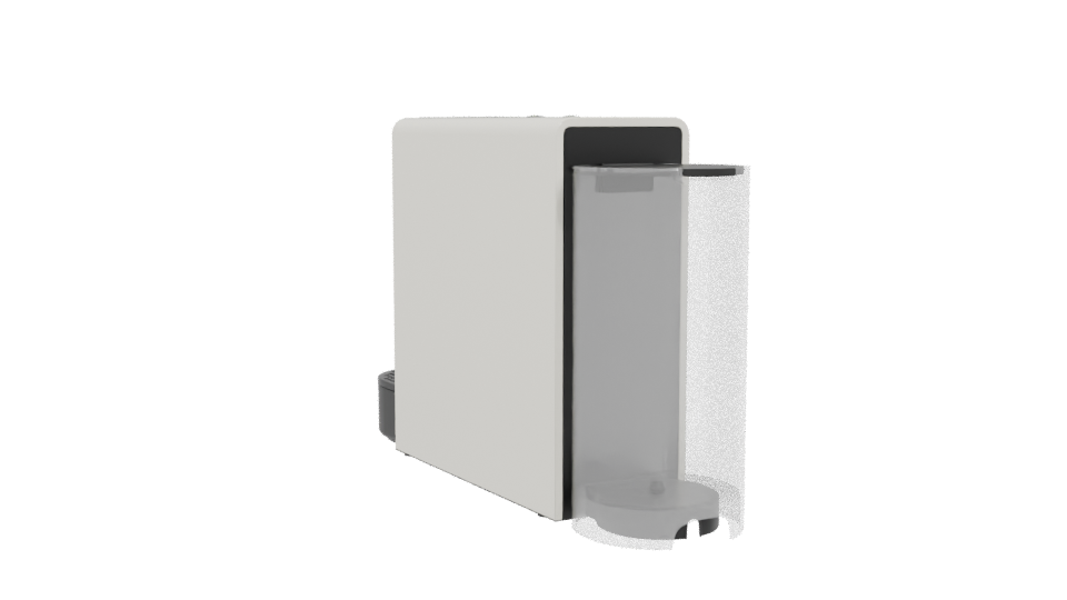 Compact Modern Coffee Maker 3D - Professional 3D Model Render 4