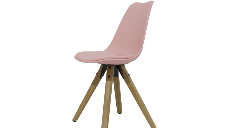 Stylish Modern Pink Chair 3D - Professional 3D Model Render 13