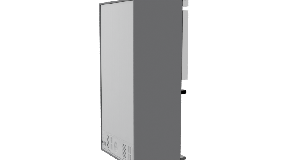 SBS LG GM47MPZ French Door Refrigerator 3D - Professional 3D Model Render 7