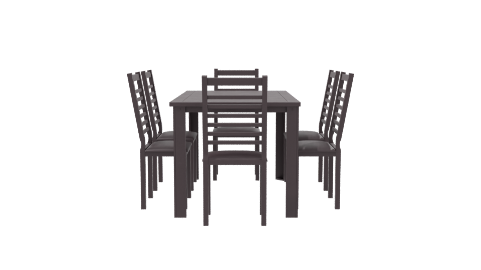 Stylish Modern Dining Table Set - Professional 3D Model Render 8