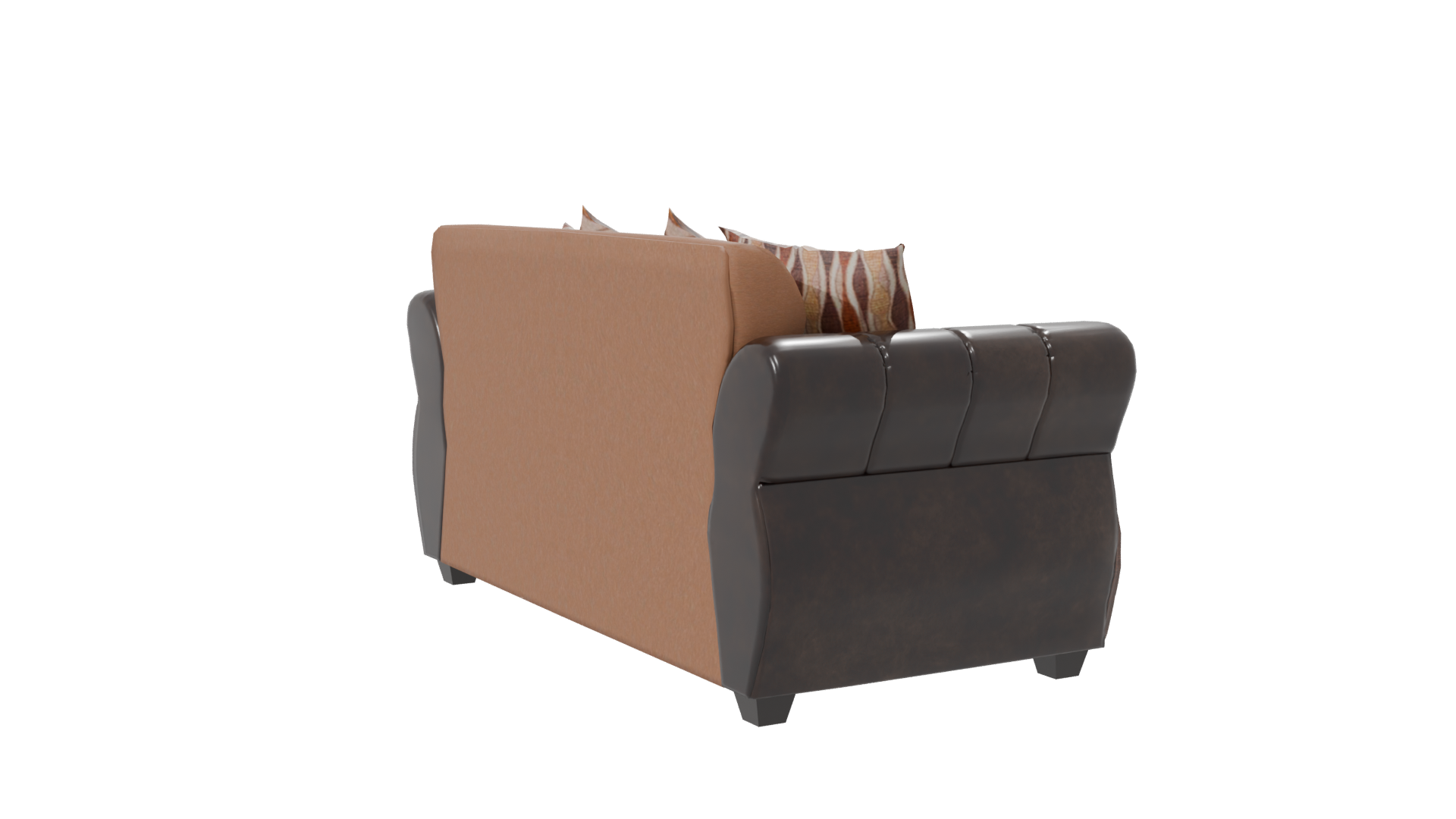 Elegant Brown Sofa 3D Model - Professional 3D Model Render 7