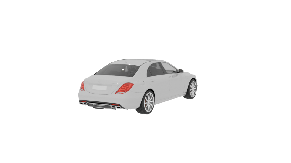 Sleek Luxury Sedan 3D Model - Professional 3D Model Render 6