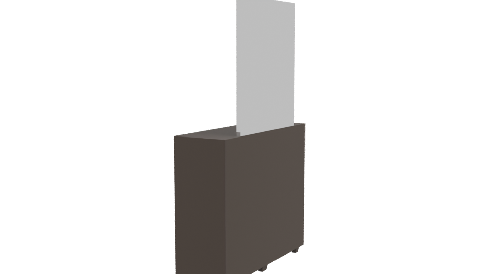 Eight Drawer Dresser and Mirror 3D - Professional 3D Model Render 3