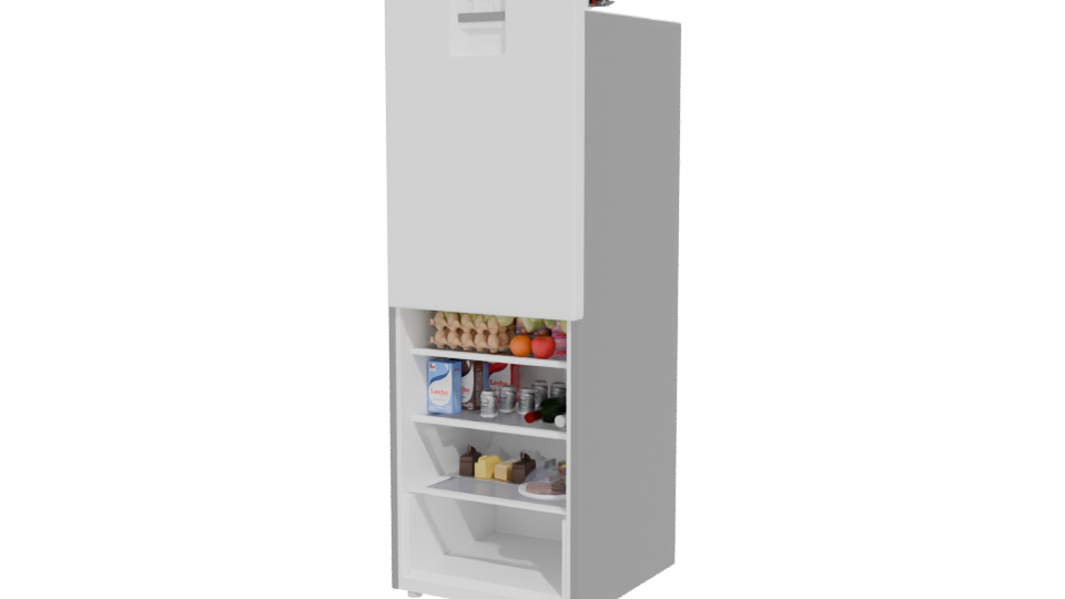 SAMSUNG Refrigerator 3D Model - Professional 3D Model Render 12