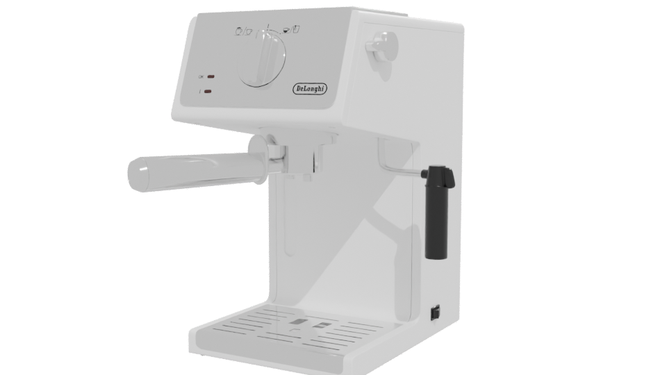 Sleek Espresso Machine Model 3D - Professional 3D Model Render 12