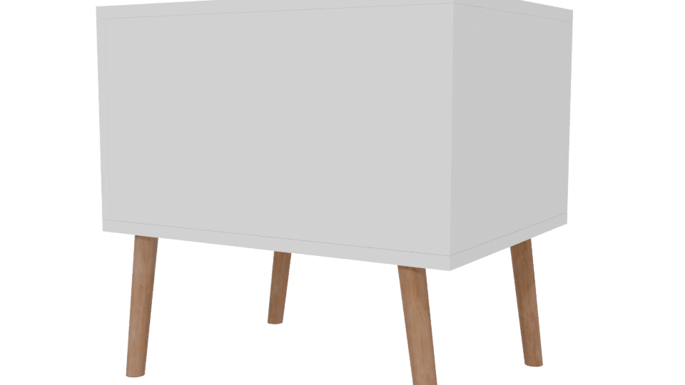 Minimalist Nightstand 3D Model - Professional 3D Model Render 6