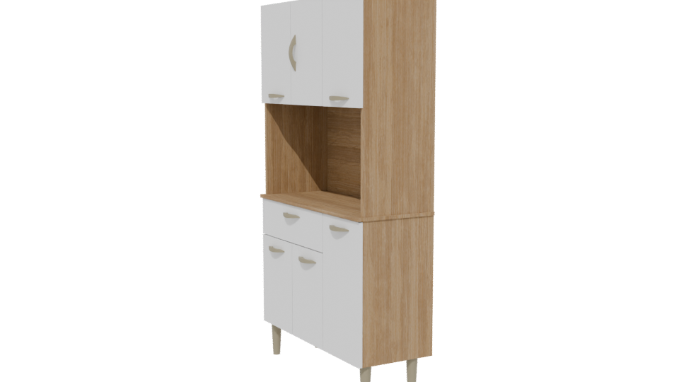 Compact Kitchen Furniture Model 3D - Professional 3D Model Render 13