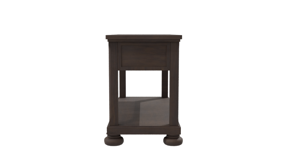 Rustic Wooden Console Table 3D - Professional 3D Model Render 8