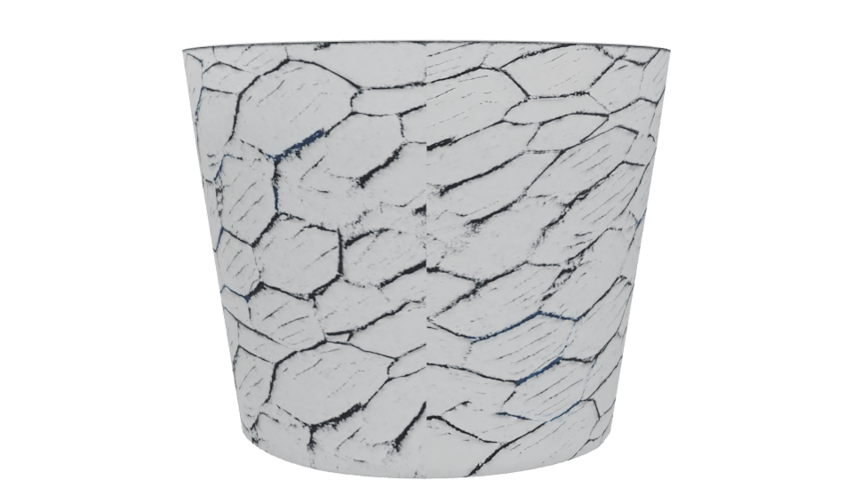 Stylish Textured Ceramic Pot 3D Model - Professional 3D Model Render 5