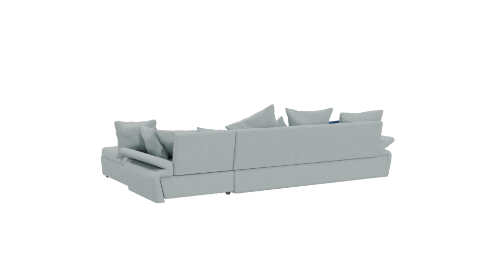 Cozy Sectional Sofa 3D Model - Professional 3D Model Render 4