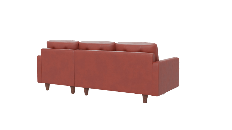 Sofa Chaiselong Left Napoles 3D - Professional 3D Model Render 6