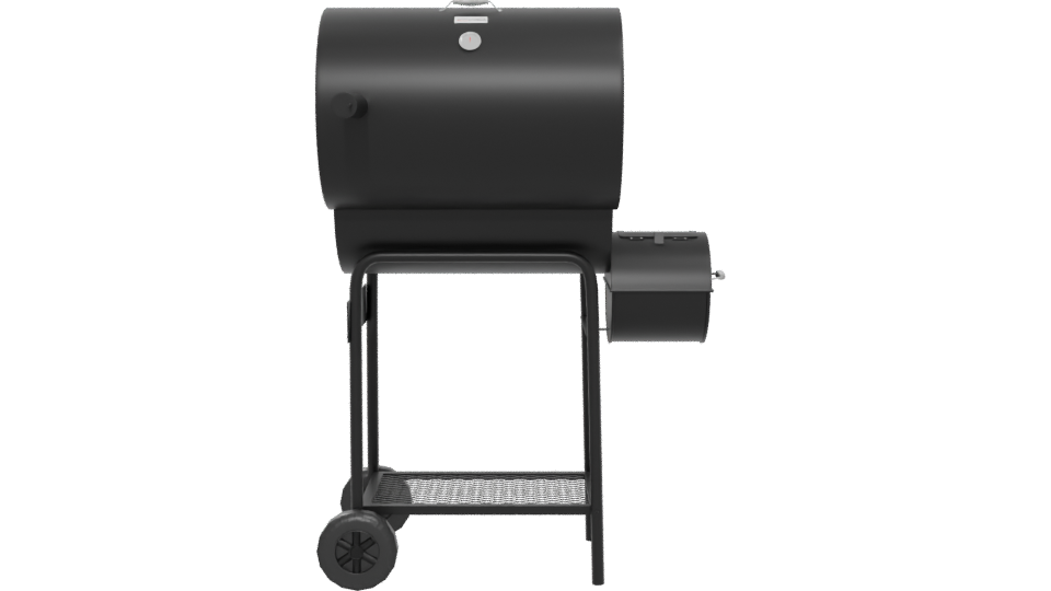 Outdoor Charcoal Grill Model - Professional 3D Model Render 5