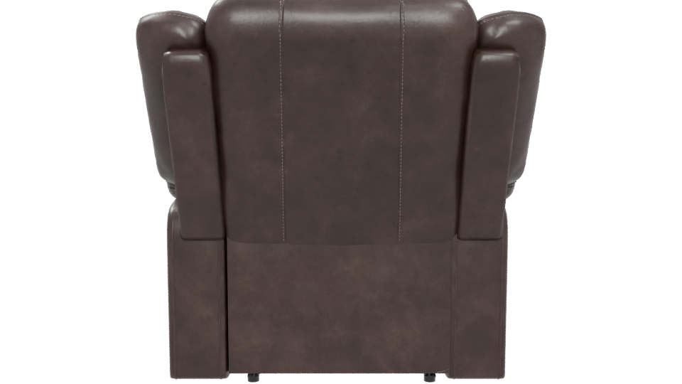 Stylish Brown Recliner Chair 3D - Professional 3D Model Render 5