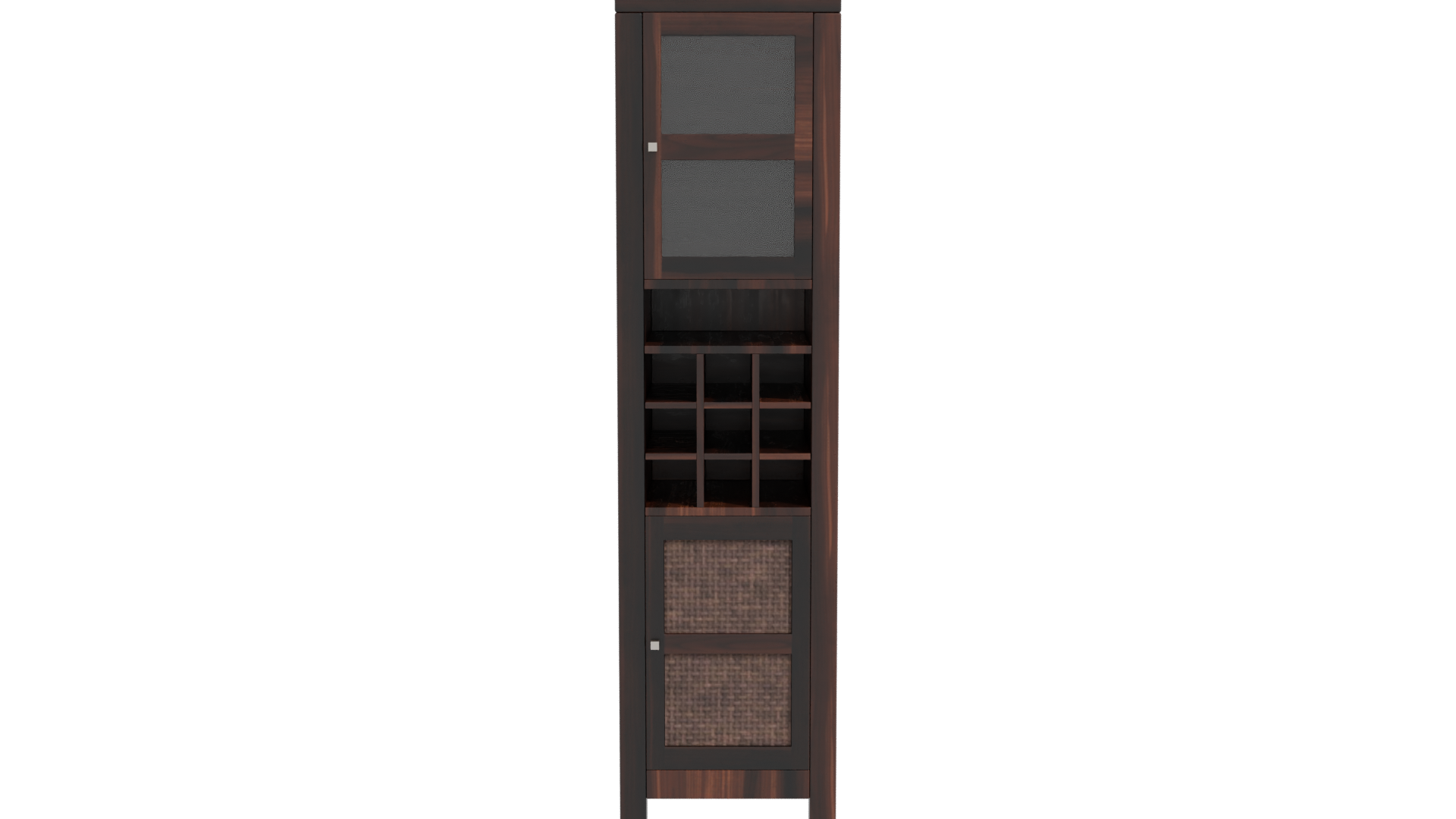 Stylish Wooden Display Cabinet 3D - Professional 3D Model Render 11