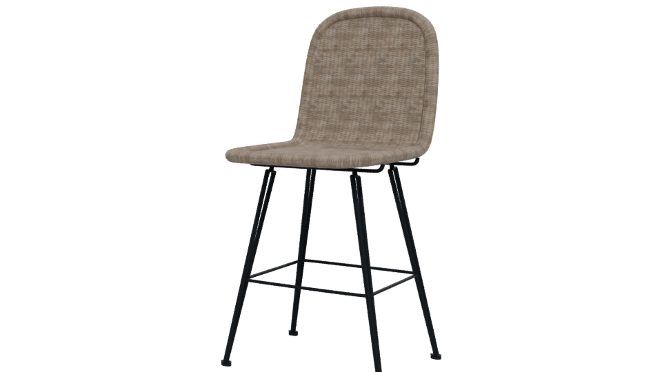 Stylish Modern Bar Stool 3D - Professional 3D Model Render 12