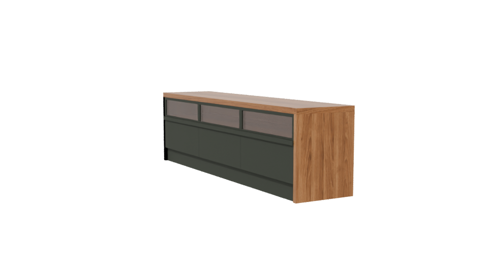 Modern Wooden TV Rack 3D - Professional 3D Model Render 13