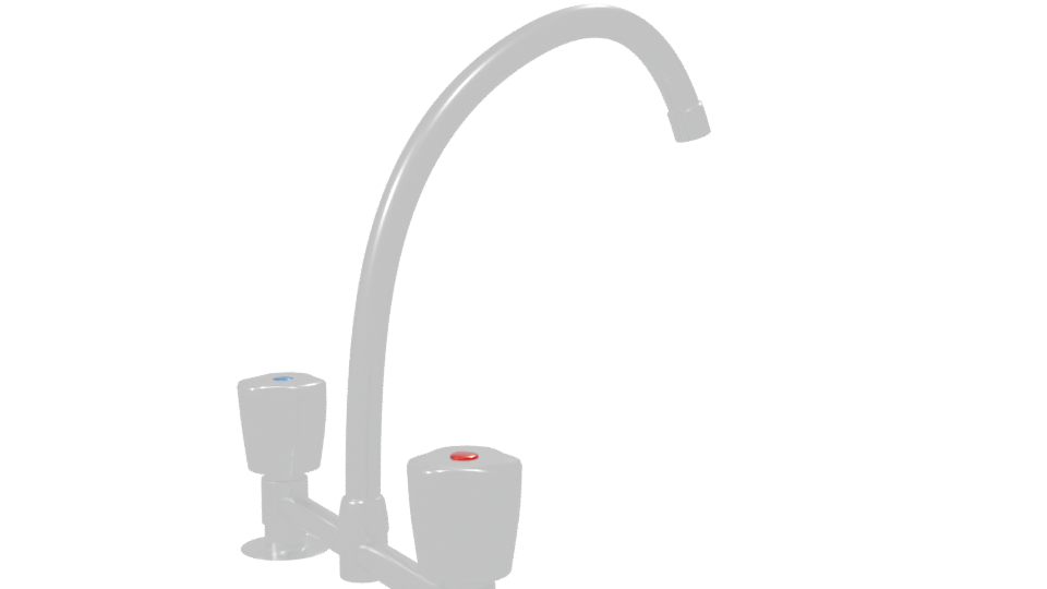 Stylish Kitchen Faucet Model - Professional 3D Model Render 7